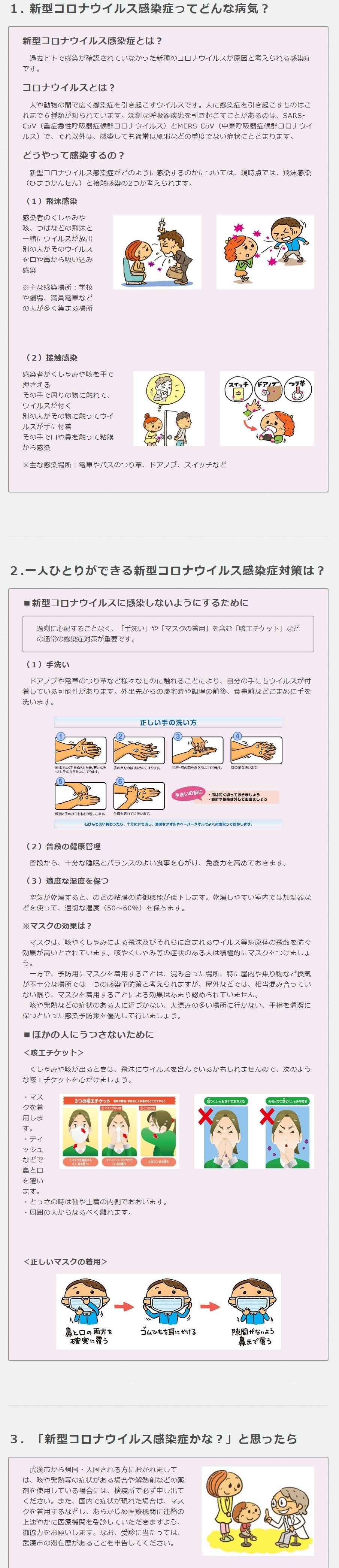 新型コロナウイルス感染症に備えて