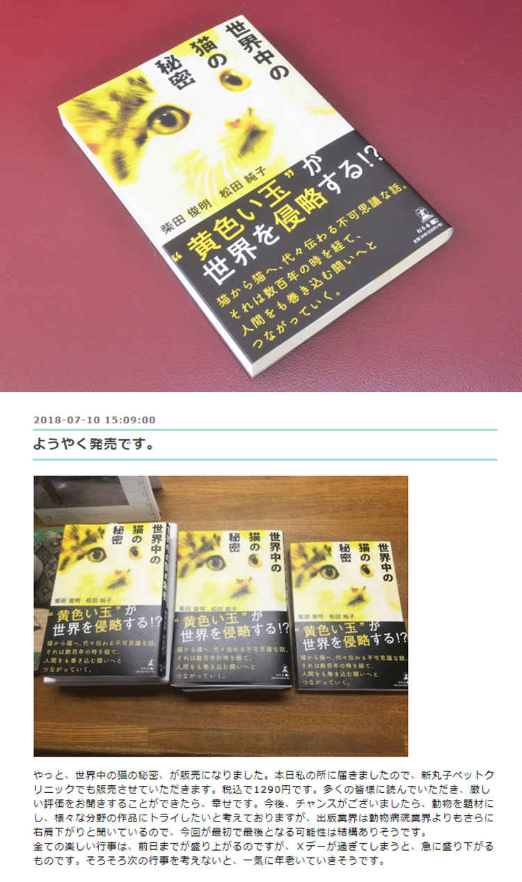 新丸子ペットクリニックのお知らせ内容