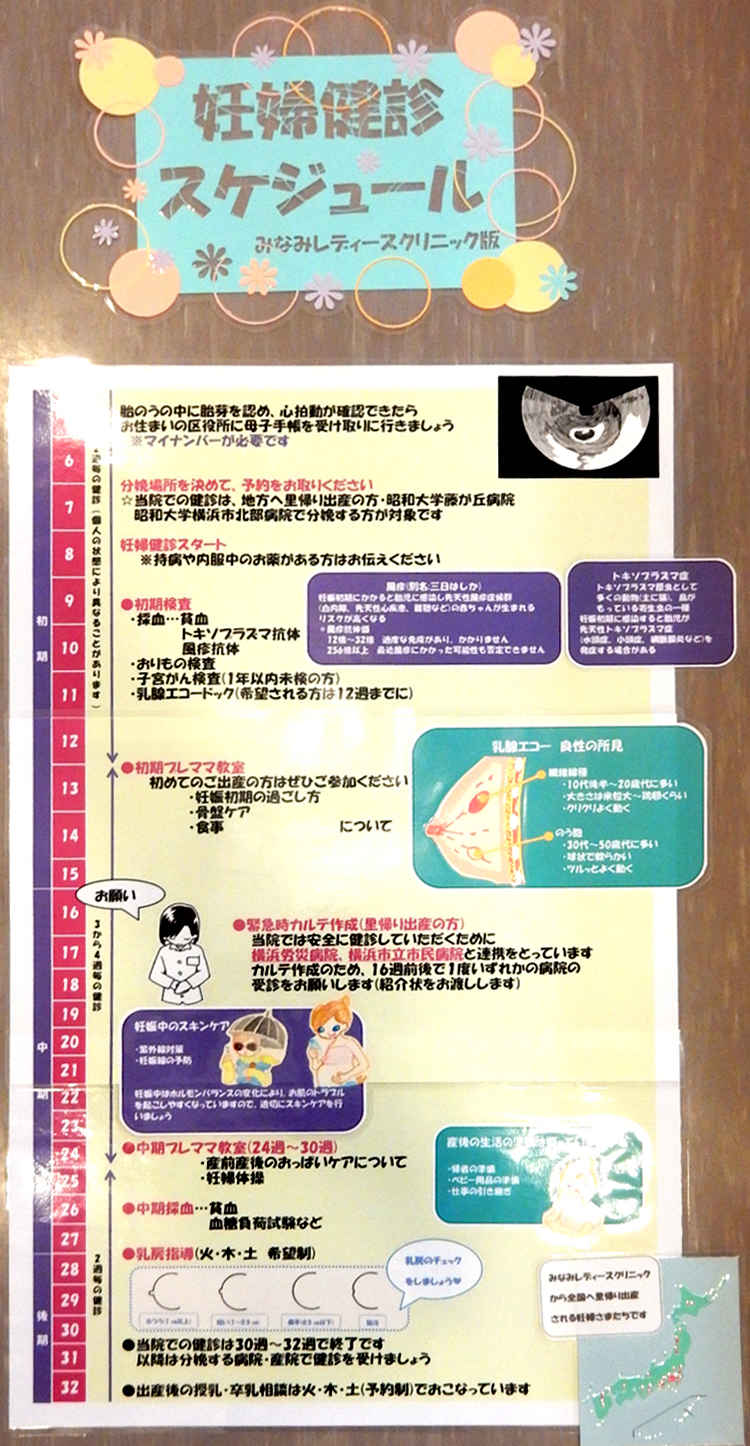 みなみレディースクリニックのお知らせ内容