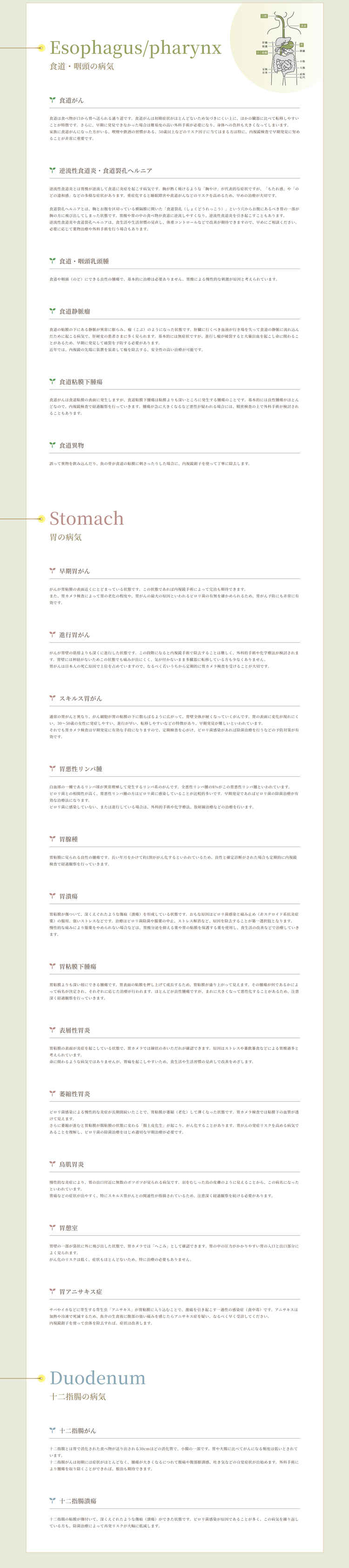 溝の口first内視鏡クリニックのお知らせ内容
